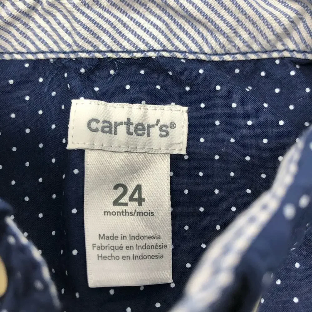 Carter’s 100% Cotton Blue Button Down Shirt 24M